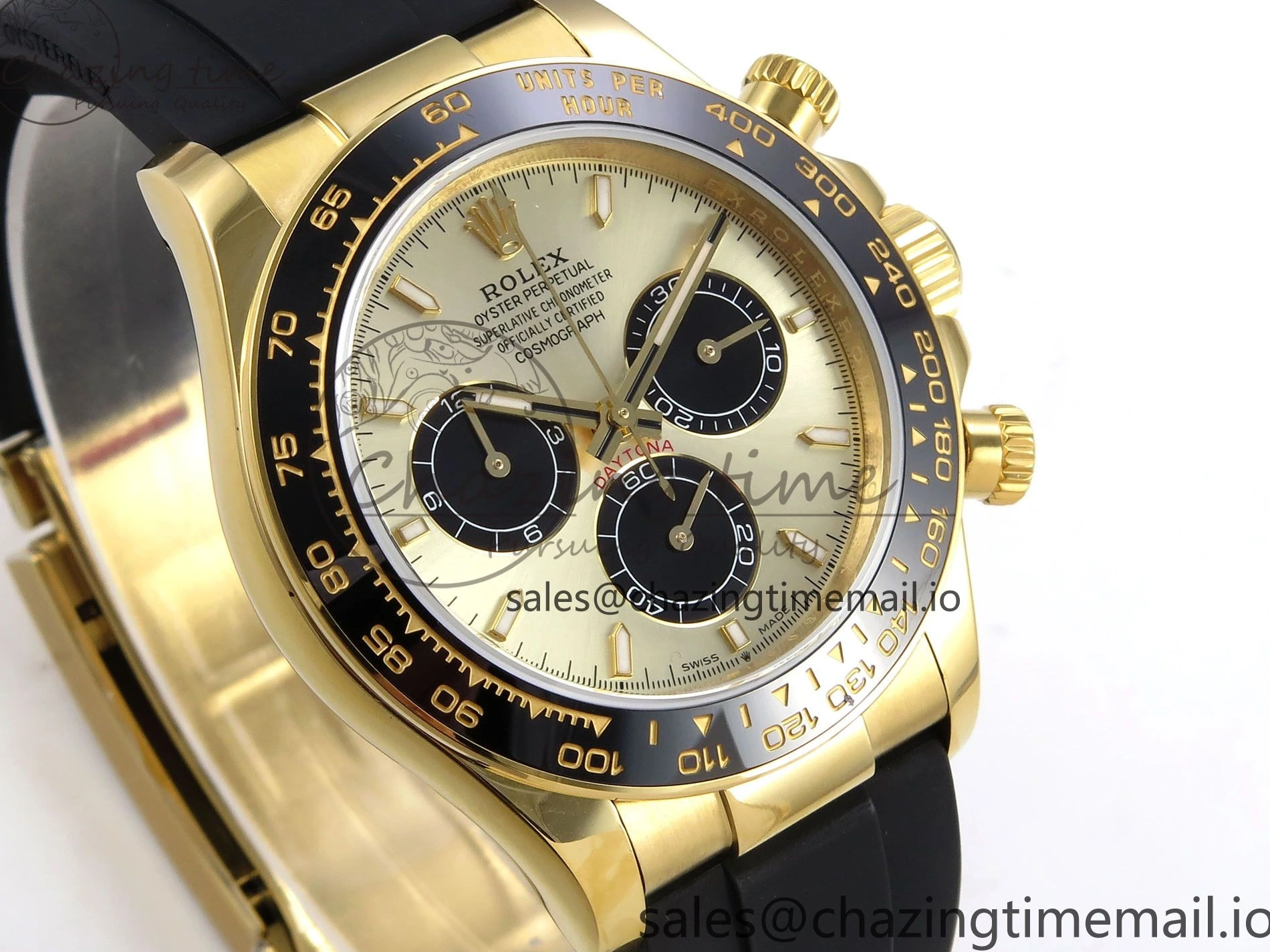 MiroTime 0517 Daytona 126518 QF 1:1 Best Edition YG Black Dial on Oysterflex Strap SH4131 V6（Gain Weight） EasyMatch 1199
